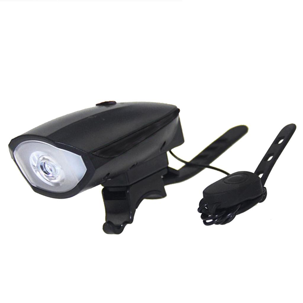 2in1Super Bright USB Led Bicycle Front Light with Built-in Horn 250 Lumens Waterproof 3 Light Modes Rechargeable Bike Bell Headlight Front Light Set