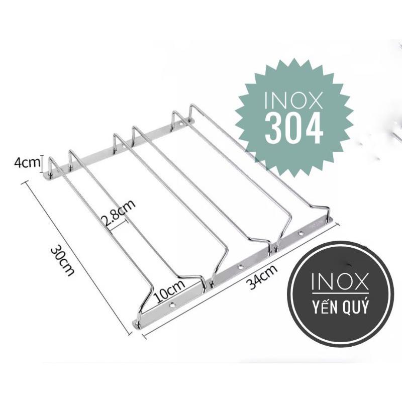 INOX 304 GIÁ TREO LY 1/2/3 HÀNG SÂU 30 BẮT TRẦN TỦ