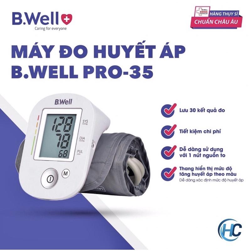 Máy đo huyết áp bắp tay B.Well PRO-35 (Nhập từ Thụy Sĩ)