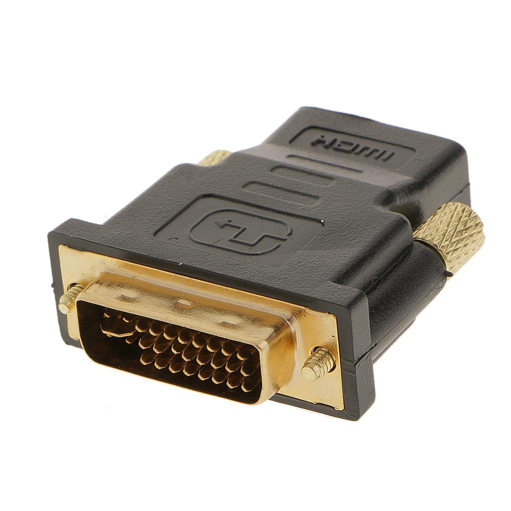 DVI-I Dual Link (24+5 pin) Male to HDMI Standard Female Adapter for HDTV LCD DVD