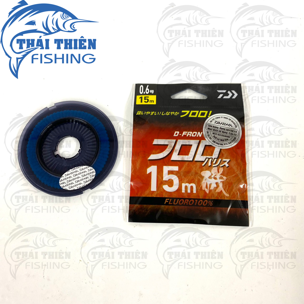 Dây Câu Cá Leader Daiwa D-Fron 100% Fluoro Carbon Cuộn 15m Made In Japan