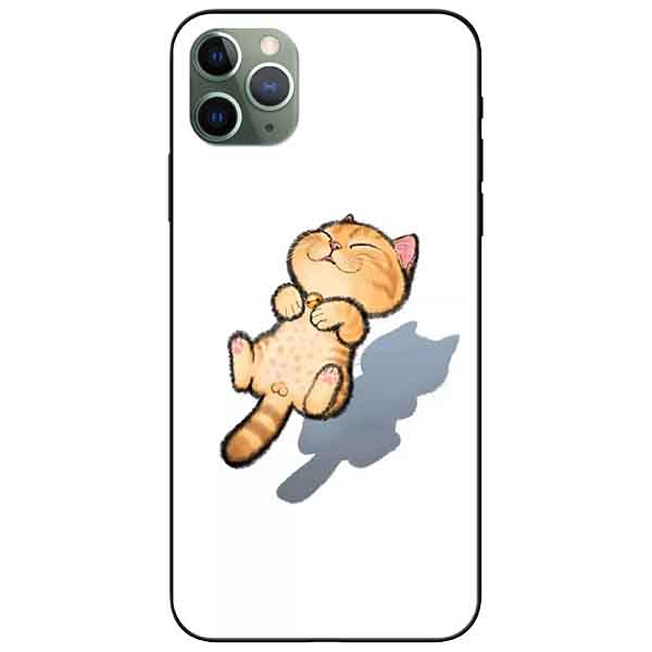 Ốp lưng in cho Iphone 11 Pro Mẫu Mèo Vàng