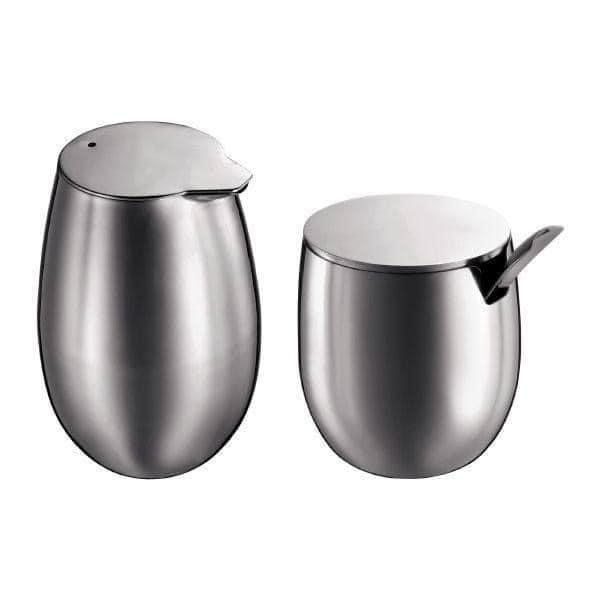 Set Đựng Đường Bodum COLUMBIA, Bình Đựng Đường Sữa, Chất Liệu Thép Không Gỉ, Dùng Được Trong Máy Rửa Bát, Nhập Đức