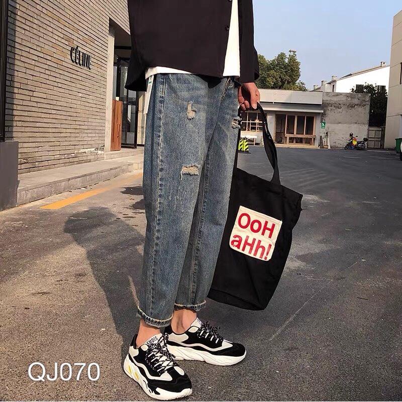 QUẦN JEAN BAGGY NAM XANH WASH- QJ070 - KBT.65