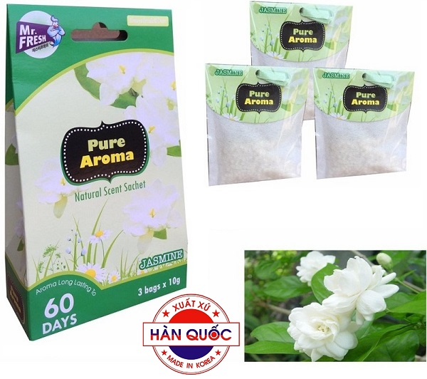 Bộ 2 túi thơm phòng Mr. Fresh Hàn Quốc hương ngàn hoa khử mùi tủ quần áo