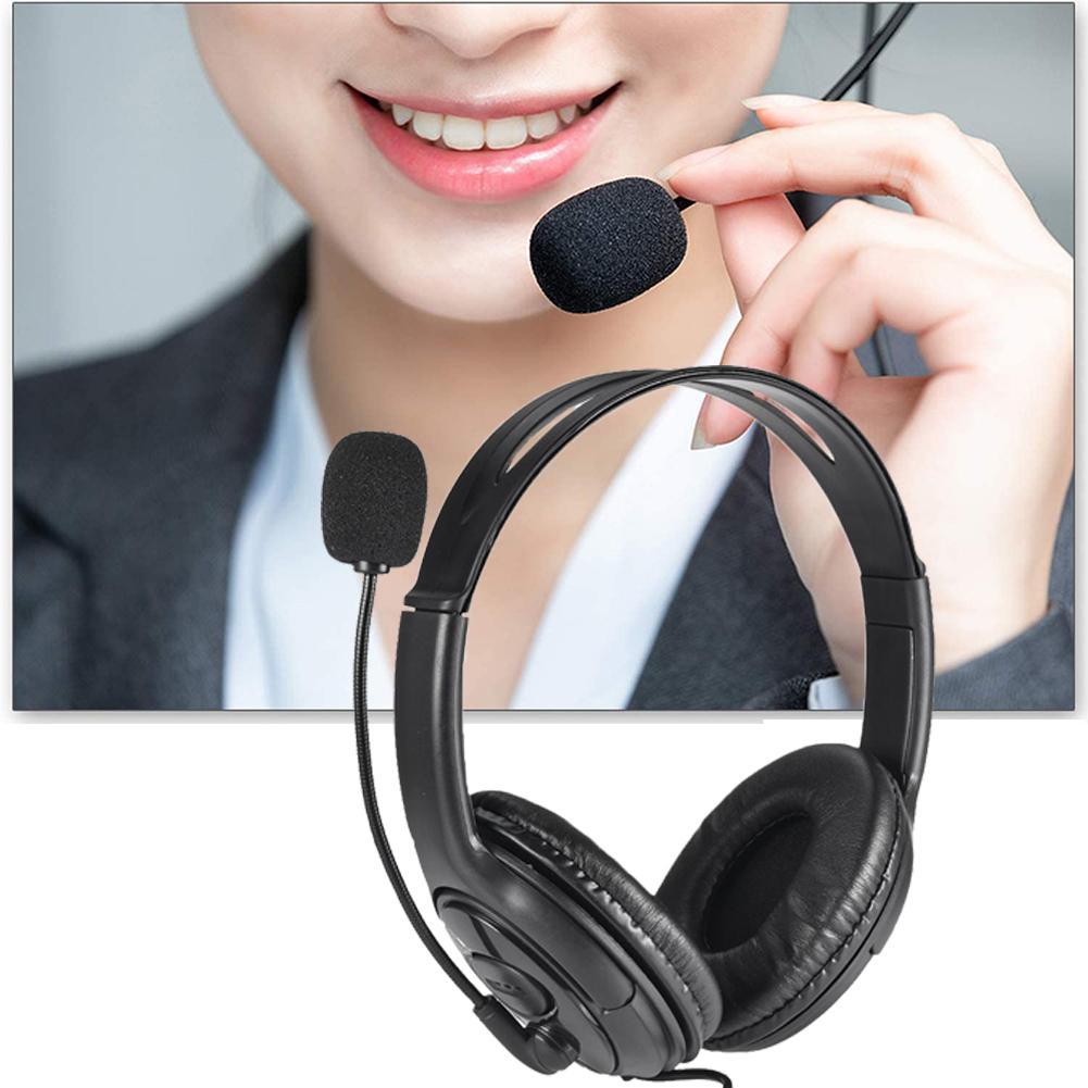 Chức Năng Tắt Tiếng Gọi Trung Tâm USB Máy Tính Heaphone Có Micro Kinh Doanh Tai Nghe Tai Nghe Có Dây Cho Laptop
