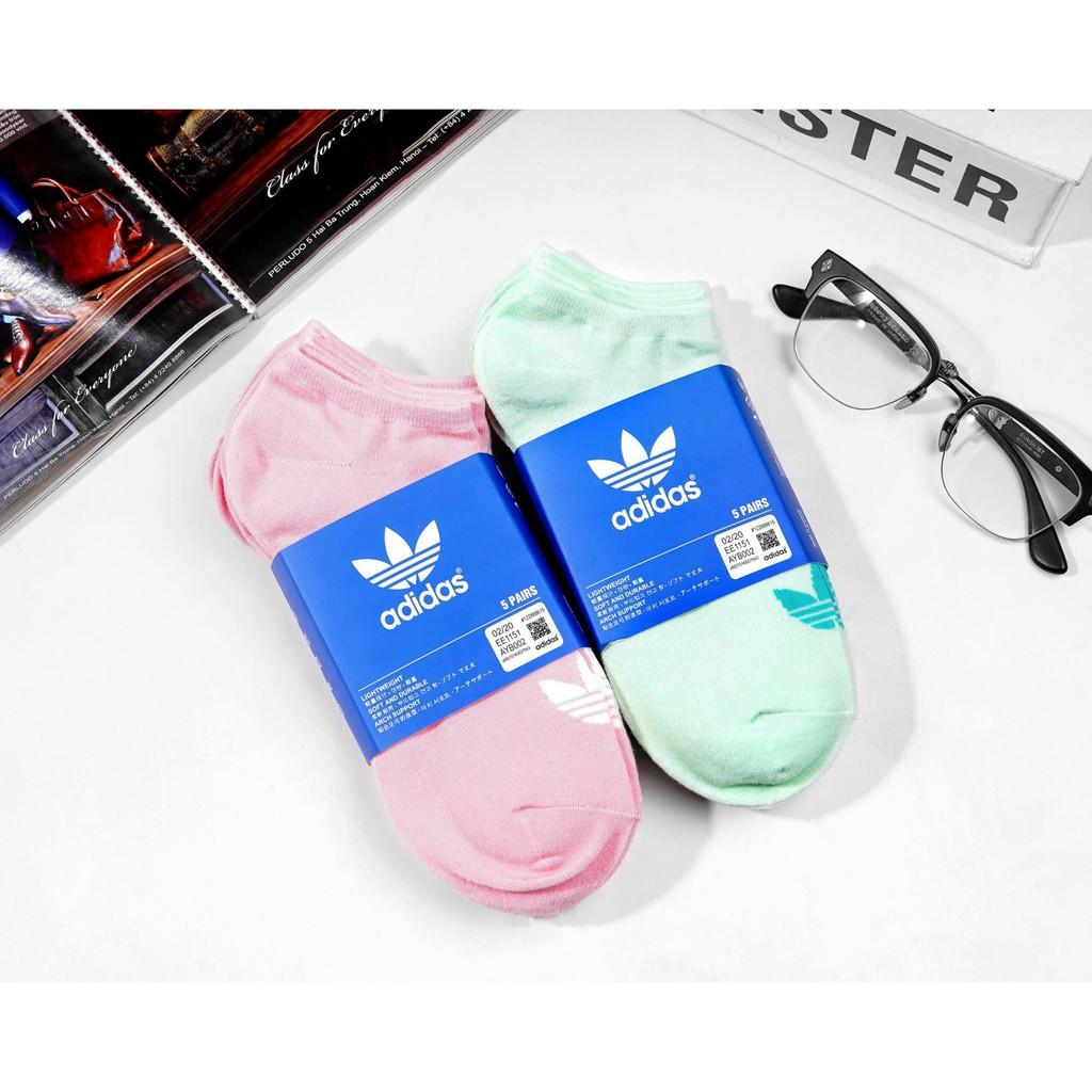 SET 3 ĐÔI TẤT NỮ MỘT MÀU CỔ NGẮN CHẤT THUN SIÊU ĐẸP