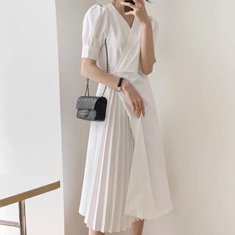 Váy dáng dài, tà váy cách điệu 2 lớp độc lạ, FREESIZE, eo dây rút thoải mái điều chỉnh