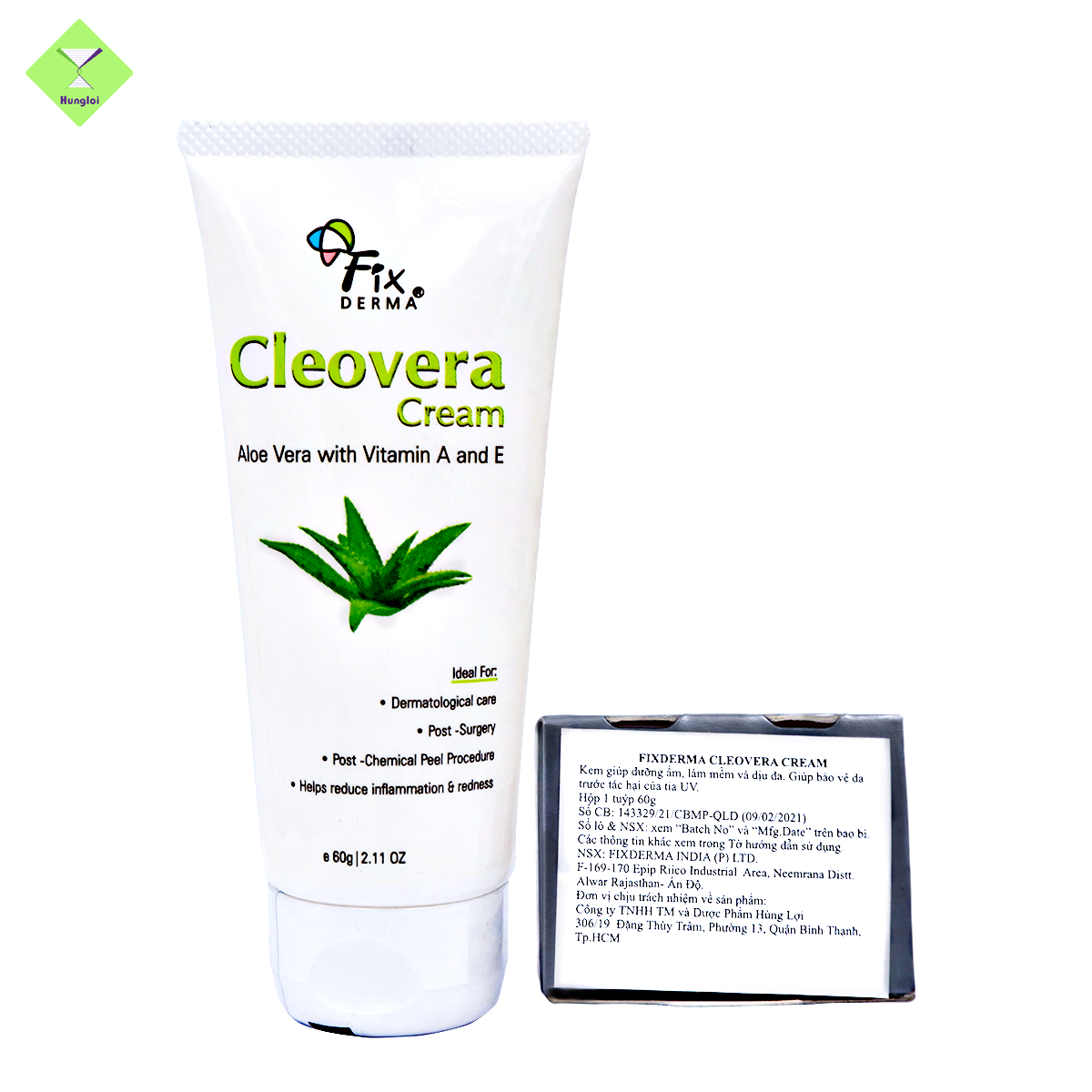 Kem dưỡng da FIXDERMA Cleovera Cream (60g)