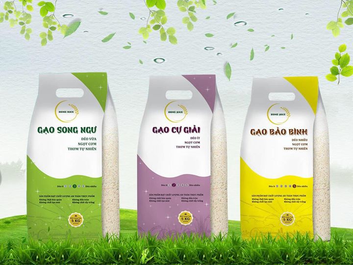 Gạo Song Ngư Home Rice - 4 túi x 5 kg