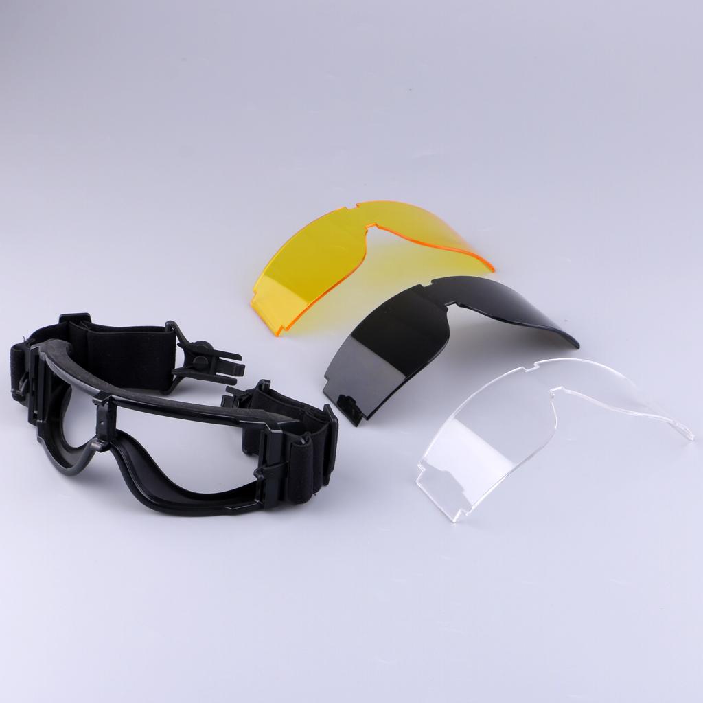 Tactical X800 Goggles Glasses Eyes Protecting for FAST MICH Helmet