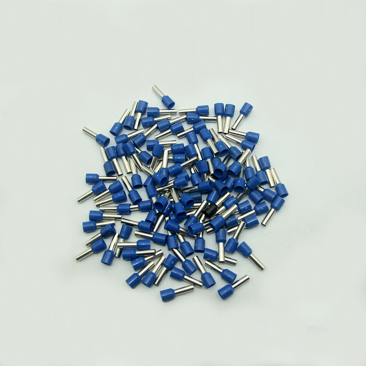 Túi 100 đầu cos pin rỗng E6012 bọc nhựa xanh