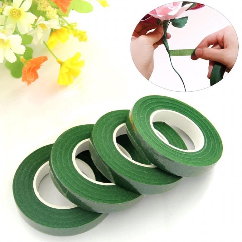 1 cuộn sáp quấn thân cành - màu xanh lá