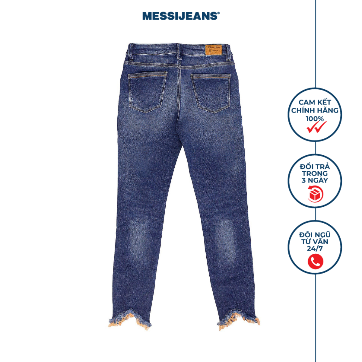 Quần jean nữ dài tua rua MESSI SJW-768 (Skinny)