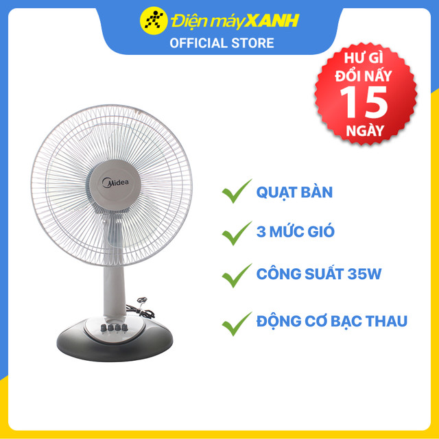 Quạt Bàn Midea FT30-Y8BA (35W) - Hàng chính hãng