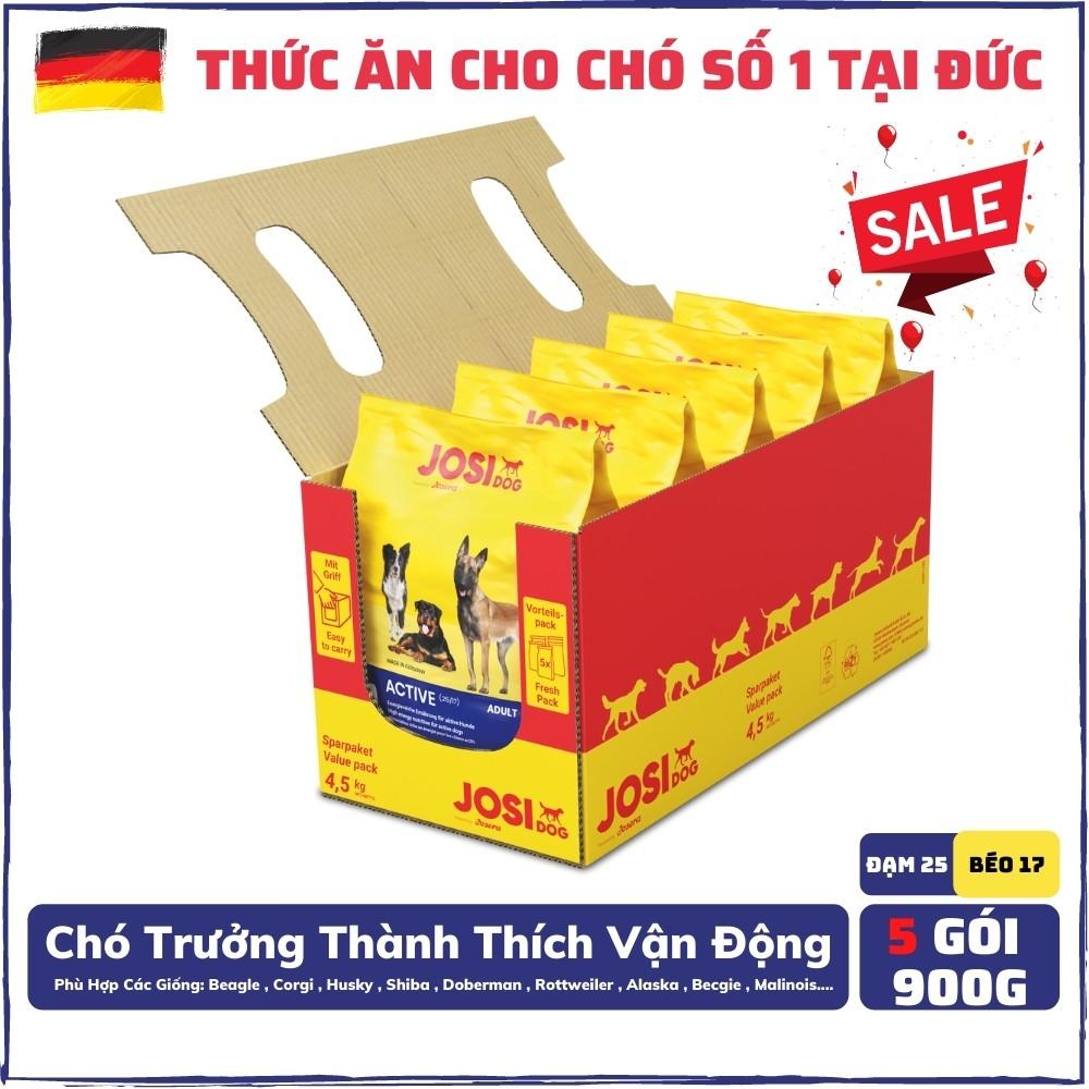 Combo 5 Gói Thức Ăn Cho Chó Size Lớn Đã Trưởng Thành - Josera JosiDog Active 900G