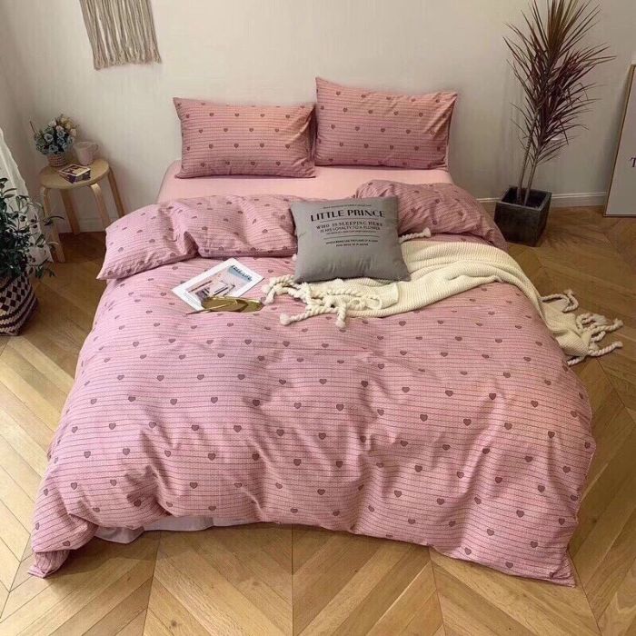 Bộ chăn ga gối Cotton cao cấp 1m6x2m THC026