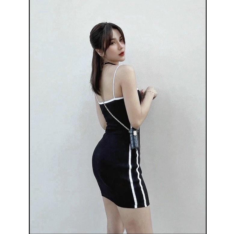 Váy 2 dây quai ngang viền thể thao thời trang XIXO - DAM0048