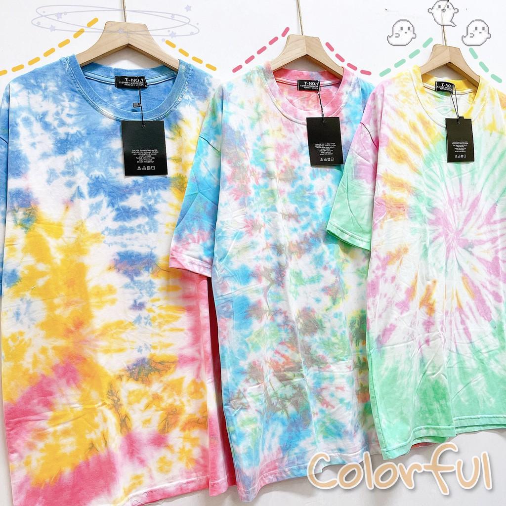 Áo loang trơn tie dye unisex form rộng Tie Boutique