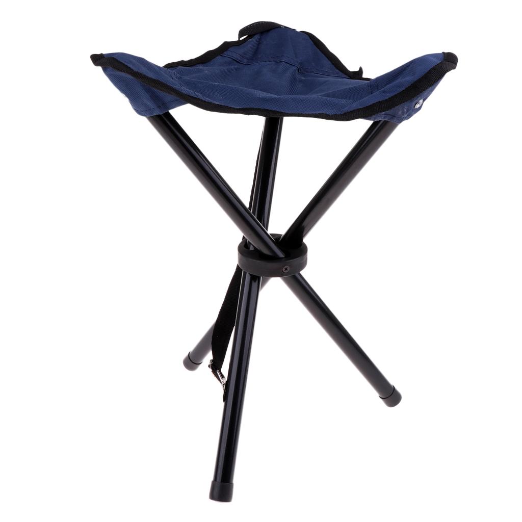 Folding Chair Hiking Fishing Lawn Portable Ultralight Chair Stool with 3 Leg