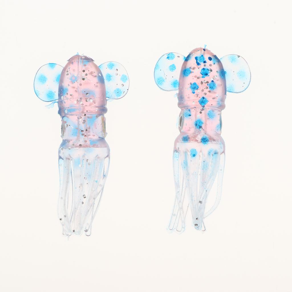 5pcs Squid Baits Octopus Lures Soft Trolling Fishing Lures