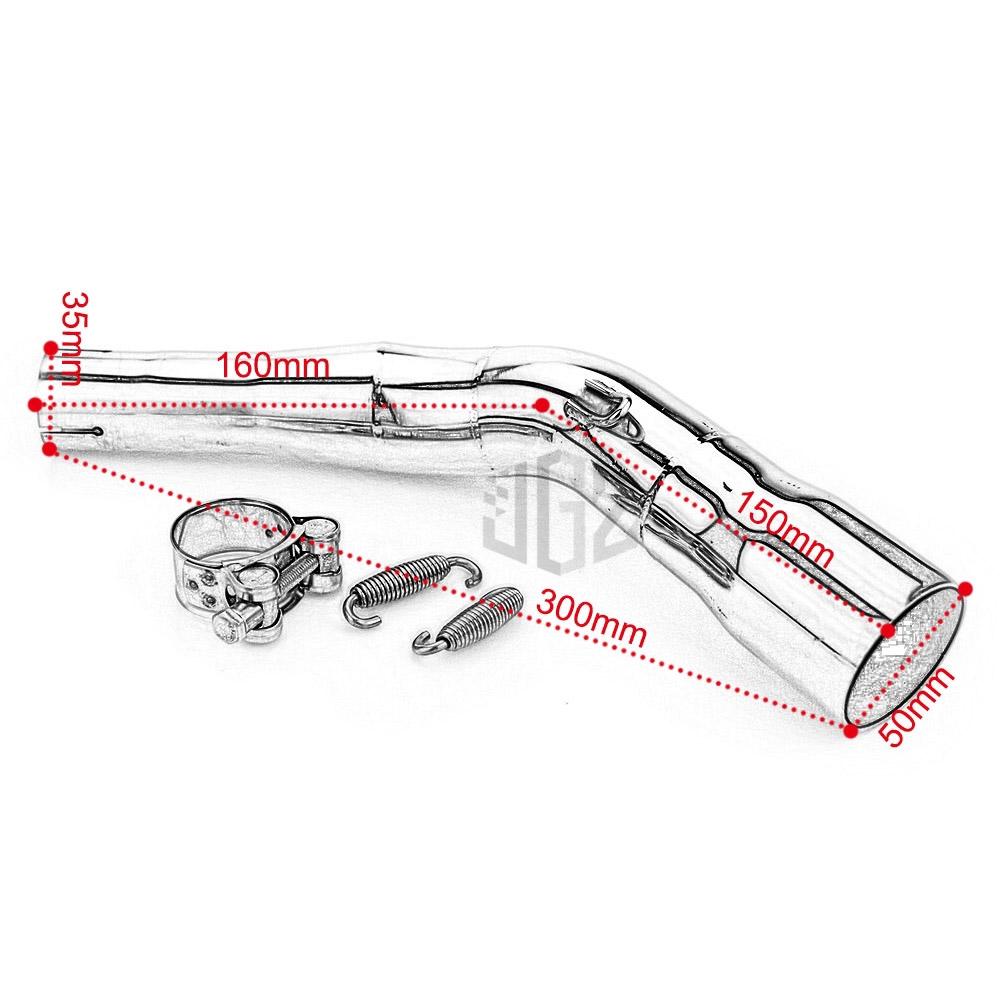 Ống Xả Nhiệt Bằng Thép Không Gỉ Cho Xe Mô Tô Vespa Gts 250 300 2017 2018