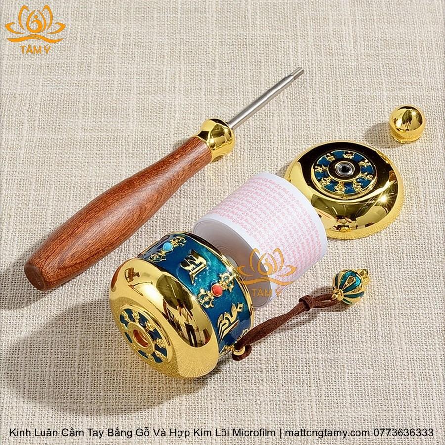 |Mẫu mới| Kinh Luân Cầm Tay Bằng Hợp Kim Cao Cấp và Gỗ Quý