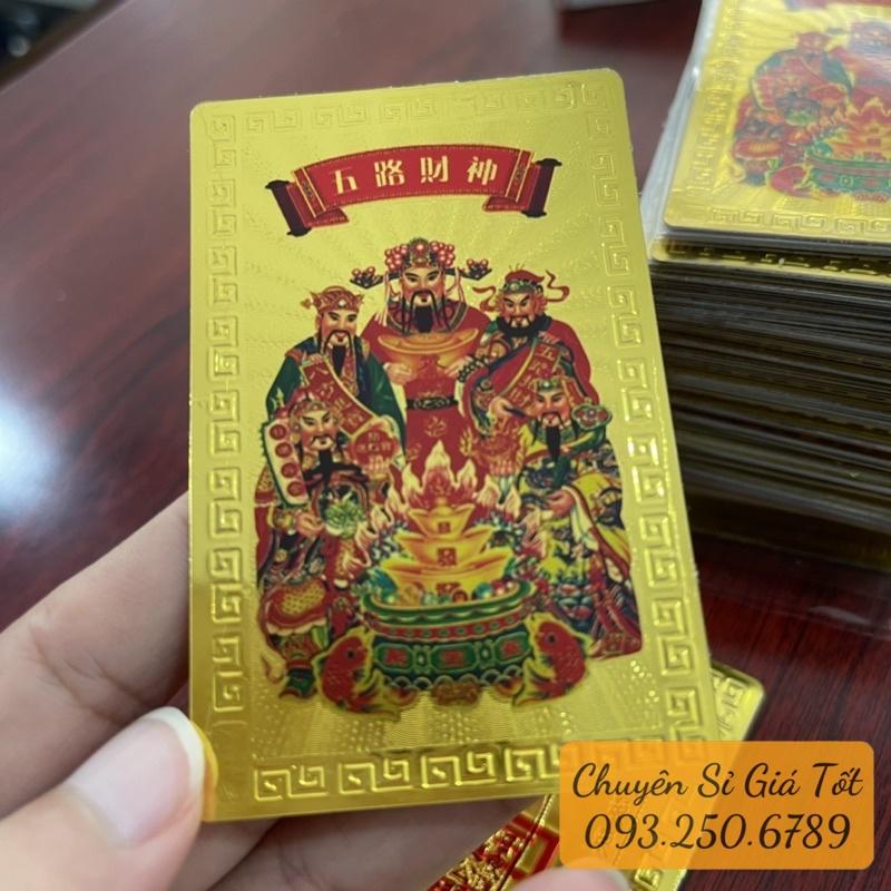Kim Bài Ngũ Lộ Thần Tài xin lộc - Đã Khai Quang - PASA COLLECTION