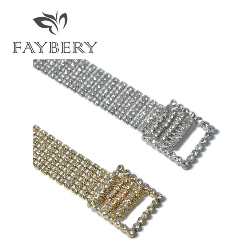 Thời Trang Cao Cấp Đá Nhân Nữ Cho Phụ Nữ Skinny Tinh Thể Kim Cương Dây Màu Cho ĐẦM DỰ TIỆC Bling Ren