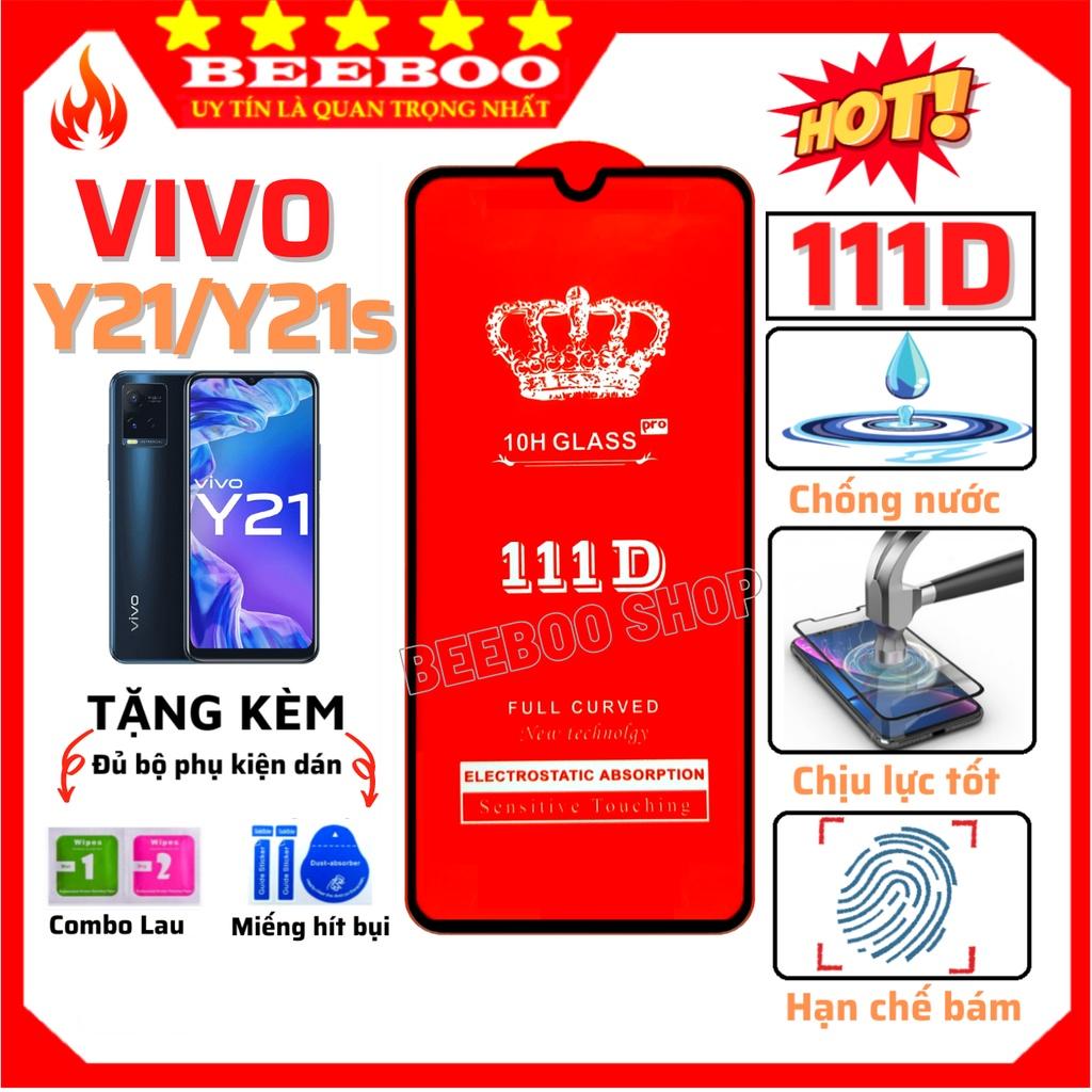 Kính Cường Lực Dành Cho Điện Thoại ViVo Y21/ Y21s - Full màn hình và trong suốt - Độ cứng 10H - Chống trầy xước