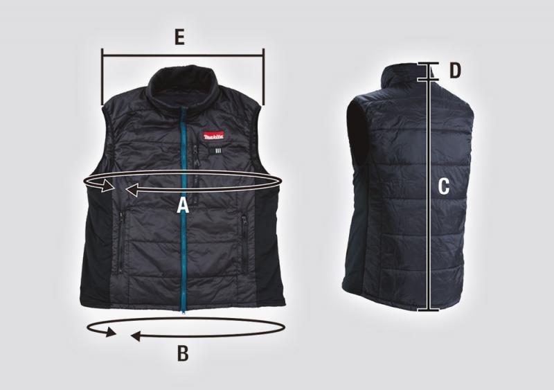 ÁO KHOÁC SƯỞI ẤM PIN 18V SIZE M MAKITA CV101DZM (KHÔNG KÈM PIN VÀ ĐẾ SẠC) - HÀNG CHÍNH HÃNG