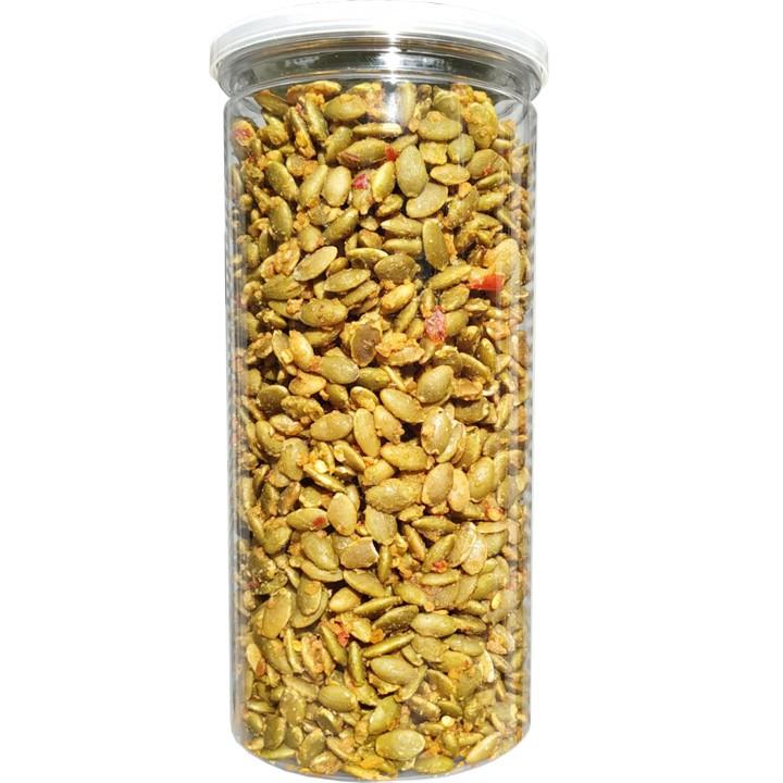 1kg nhân hạt bí rang tỏi ớt giòn ngon hiệu SK FOOD