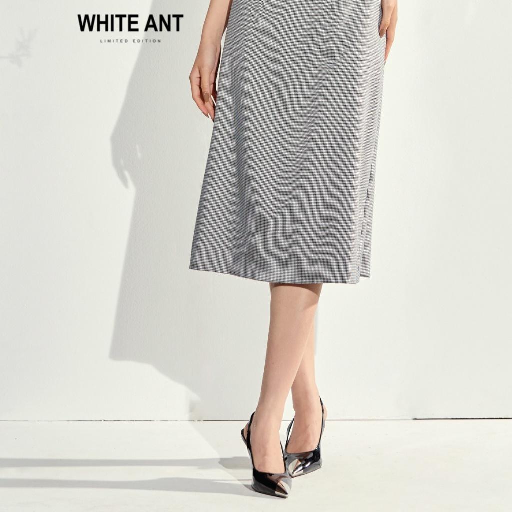 Đầm Cổ Thuyền WHITE ANT SUSI A-LINE DRESS Thiết Kế Vai Bồng Tay Lỡ, Chất Liệu Vải Tencel Răng Sói Cao Cấp 120400167