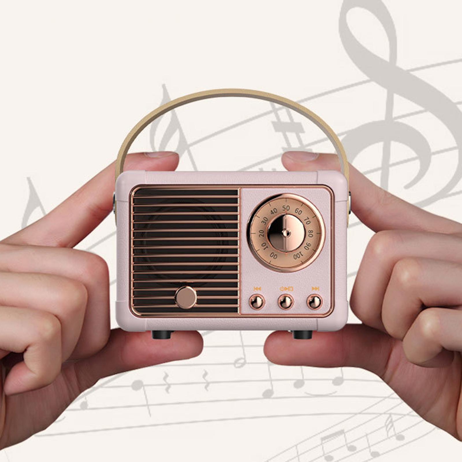 2 Pieces Classic Bluetooth Speaker Support TF Card AUX Bedrooms Office Party