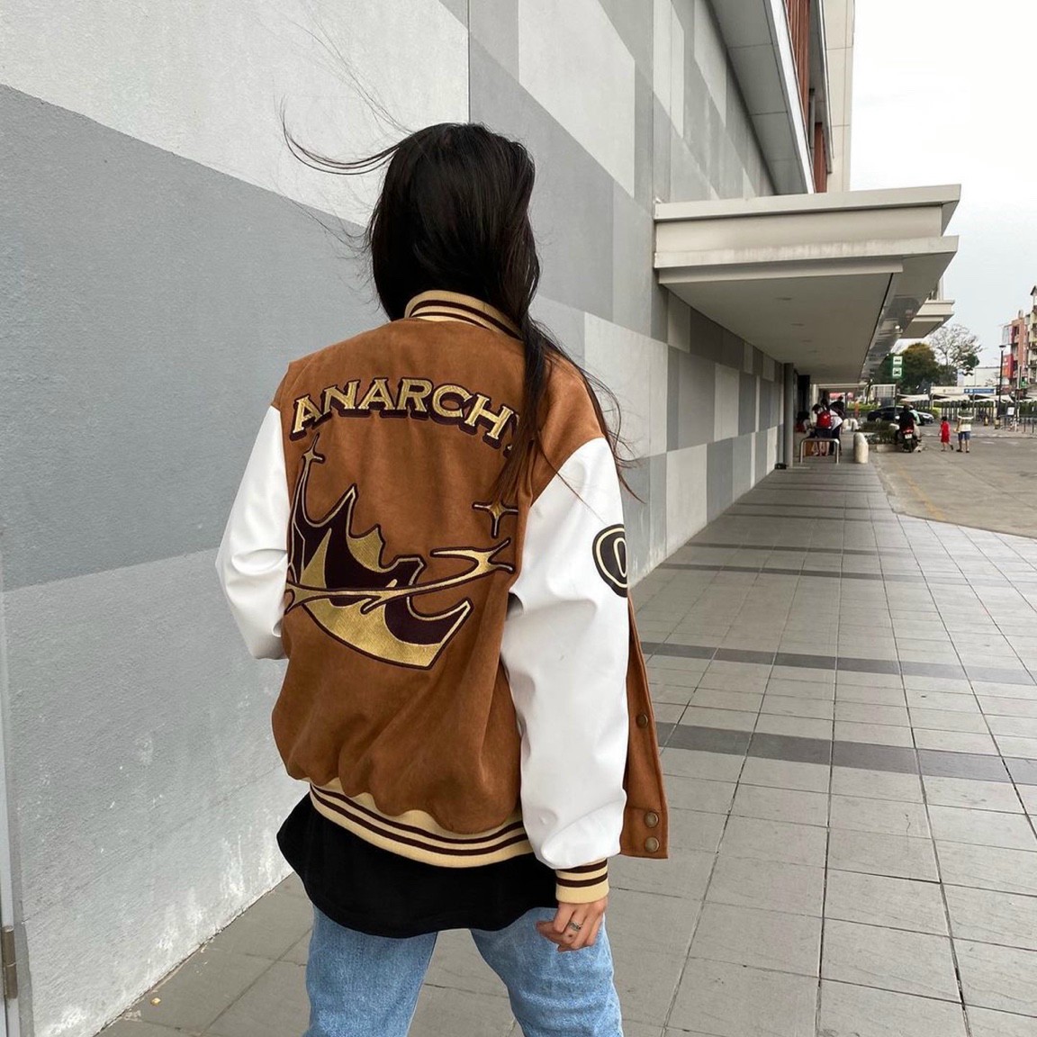 Áo Bomber Nhung Gân Anarchy Cặp Đôi Nam NữHOT RẺ ĐẸPÁo Khoác Số 08 Kiểu Bóng Chày Chống Nắng Lạnh Couple Jackets [ ẢNH THẬT ] - THIÊN HÀ SHOP ÁO KHOÁC NHUNG BOMBER