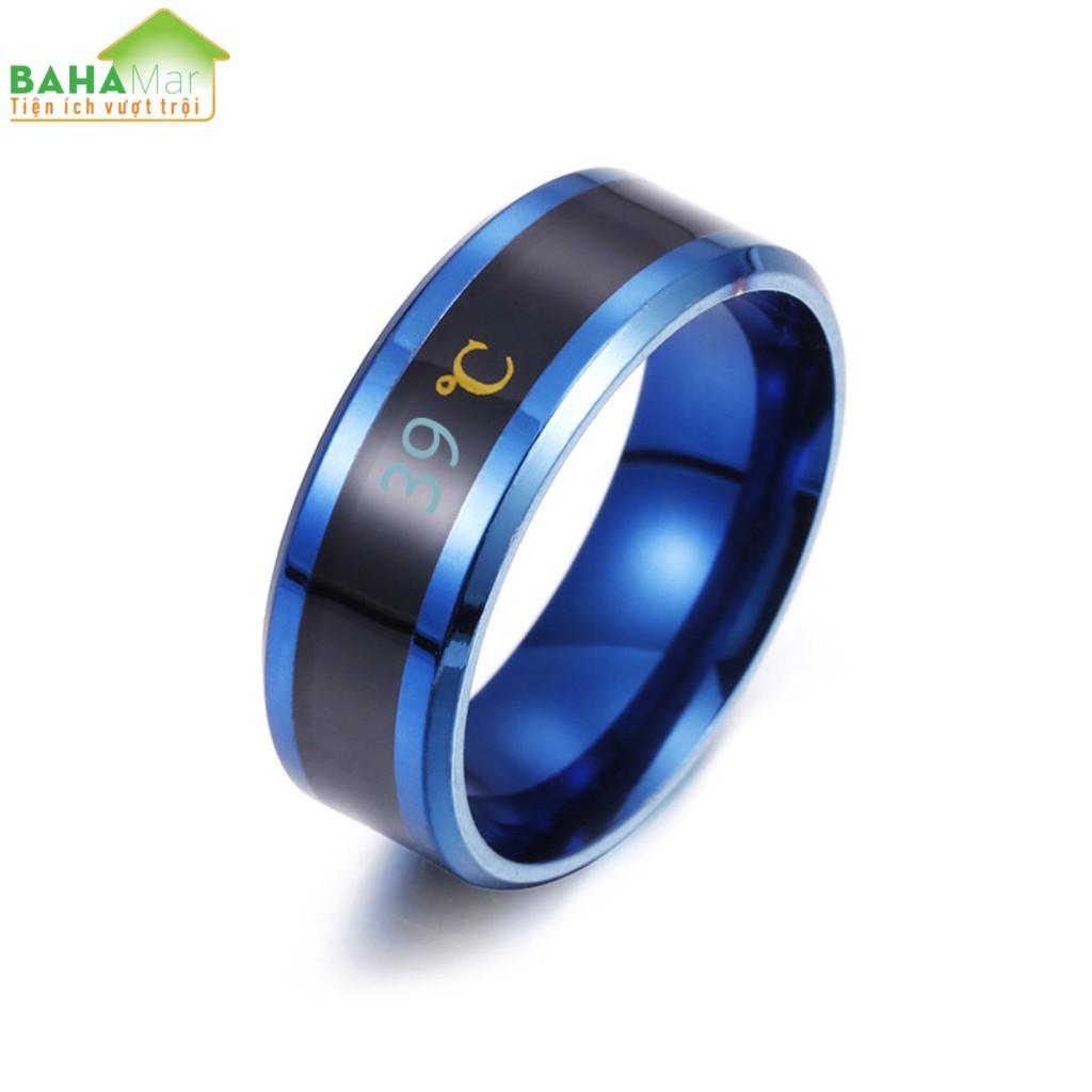 NHẪN TITAN THÔNG MINH ĐO NHIỆT ĐỘ CƠ THỂ, NHẠY CẢM VỚI CẢM XÚC CHỐNG THẤM NƯỚC "BAHAMAR" sử dụng tiêu chuẩn nhiệt băng