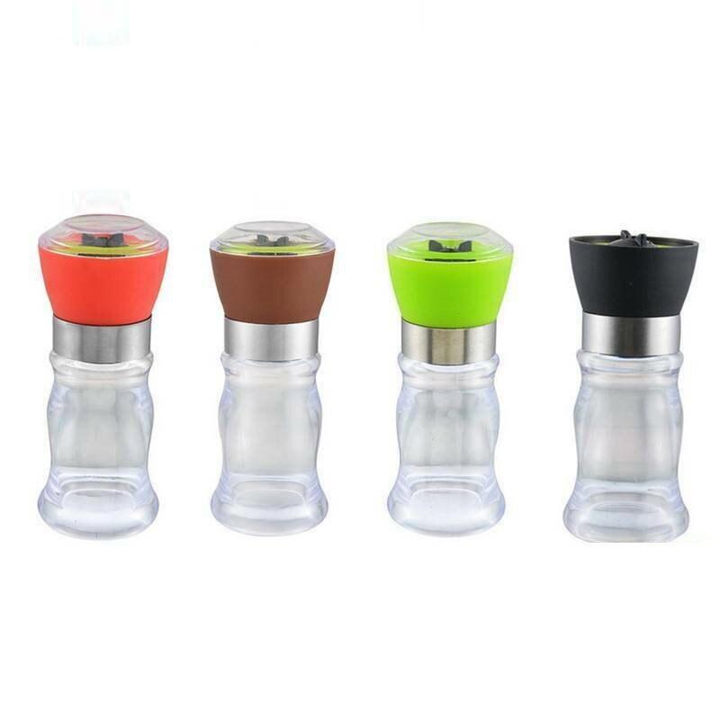 Stainless Steel Pepper Grinder Mill Manual Grinder Bottle Food Herb Grinders Spice Jar Containers Kitchen Gadgets Spice Bottles