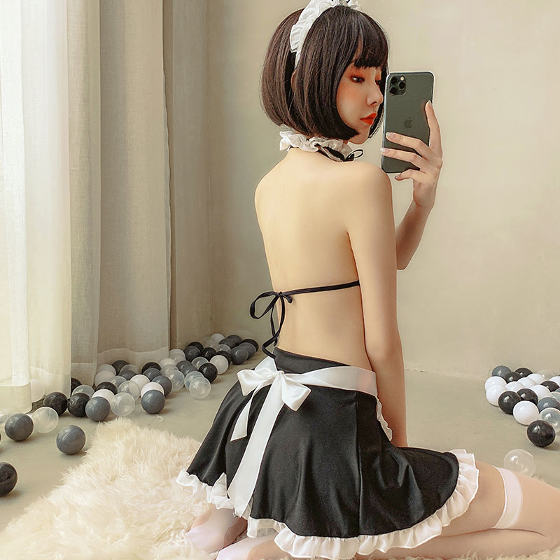 Đồ ngủ Cosplay giúp việc 2 mảnh tạp dề trước ngực