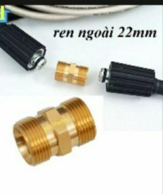 Dây rửa xe 10m ,15m & 20m và ren nối bằng đồng ren 22mm