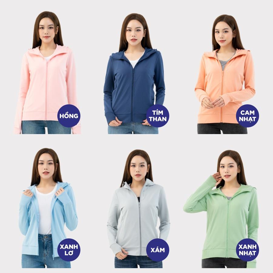 Áo chống nắng nữ YODY chất liệu cotton điều hòa, cản tia UV thoáng mát mềm mại ACN6008