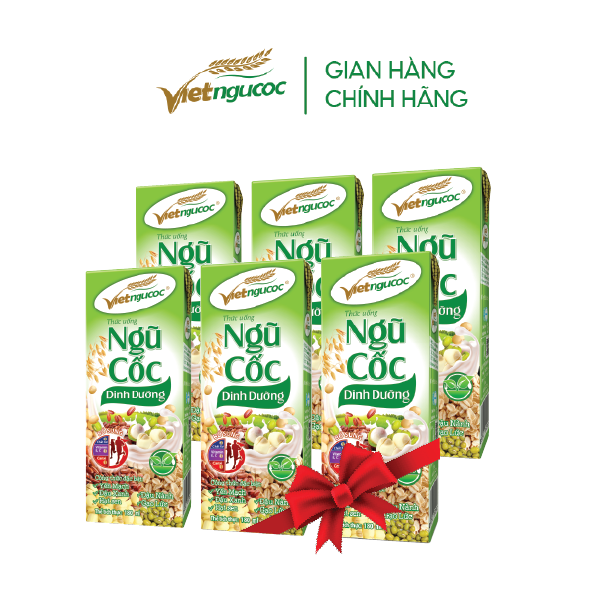 [QUÀ TẶNG KHÔNG BÁN] Set 6 Hộp Sữa Ngũ cốc dinh dưỡng Việt Ngũ Cốc 180ml