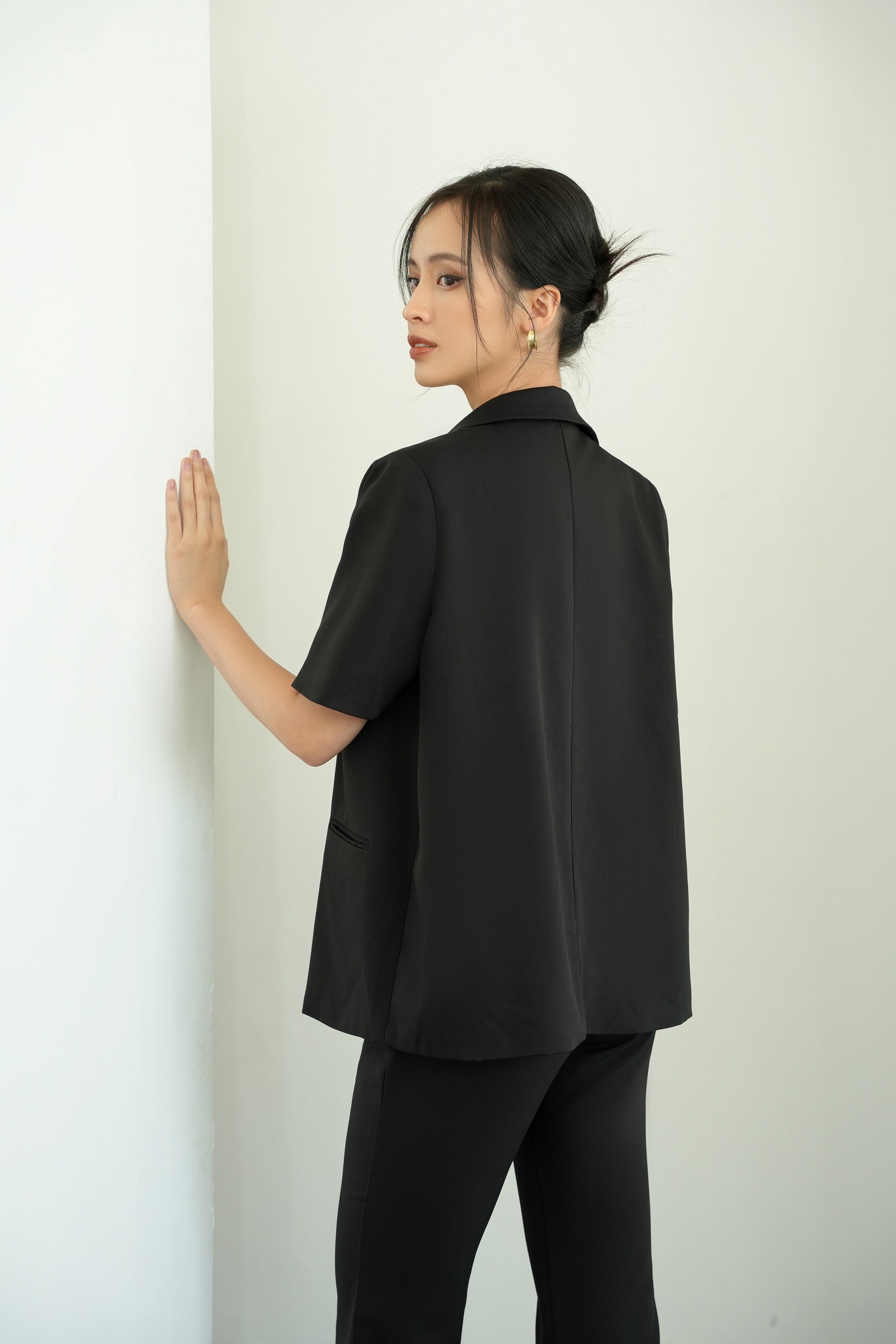 OLV - Áo khoác Black Short Sleeve Blazer