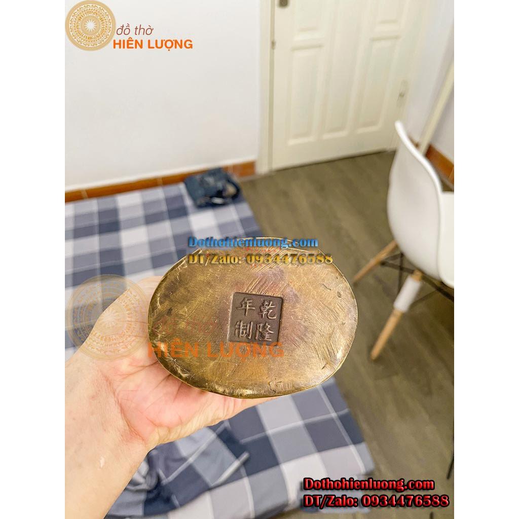 Tượng Lão Quản Gia Bằng Đồng Thau Nguyên Chất Cao 22cm - Vật Phẩm Phong Thủy