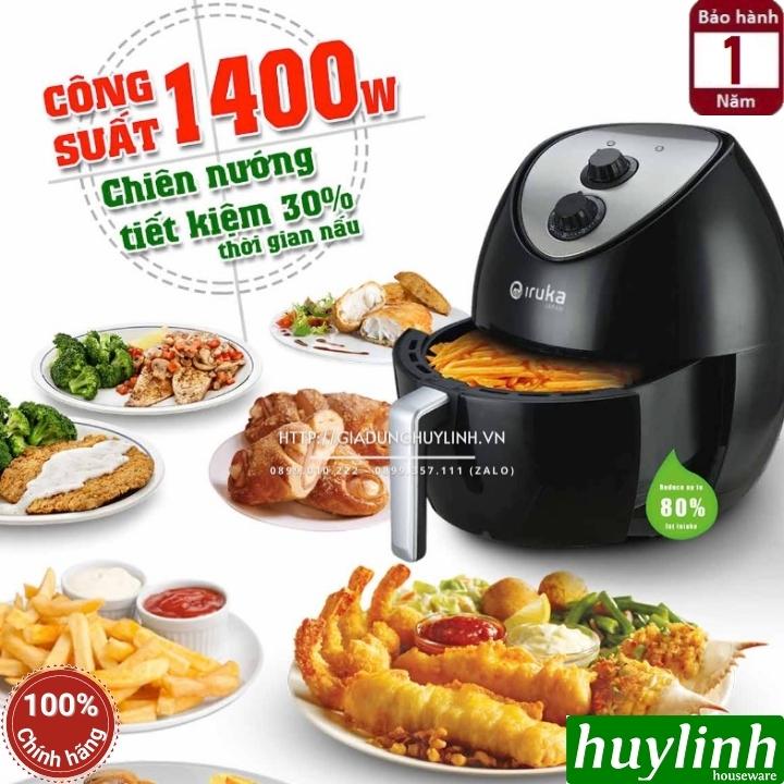 Nồi chiên không dầu Iruka I-68 - Dung tích 4.5 lít - Công suất 1400W - Hàng chính hãng