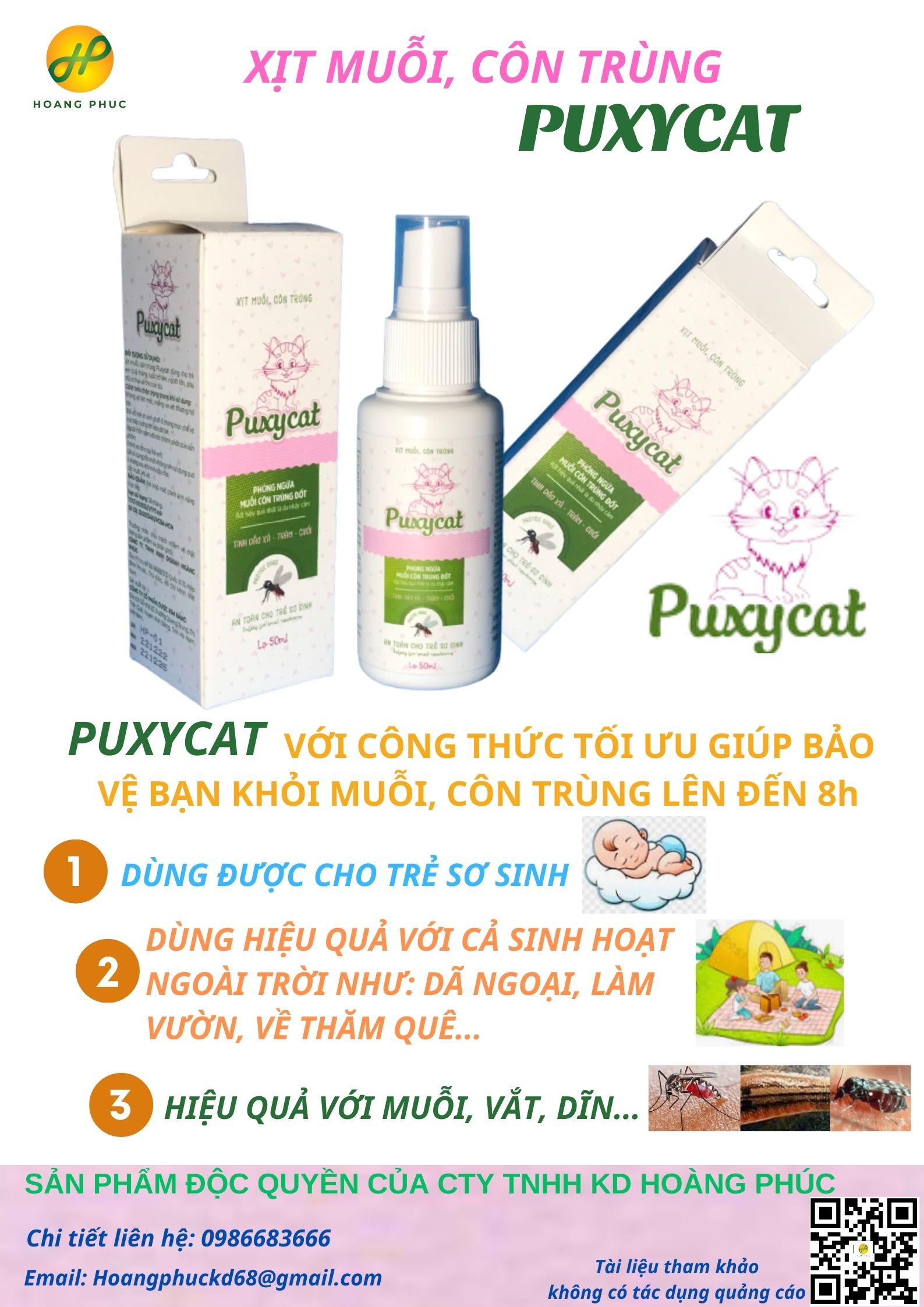 Xịt muỗi, côn trùng PUXYCAT