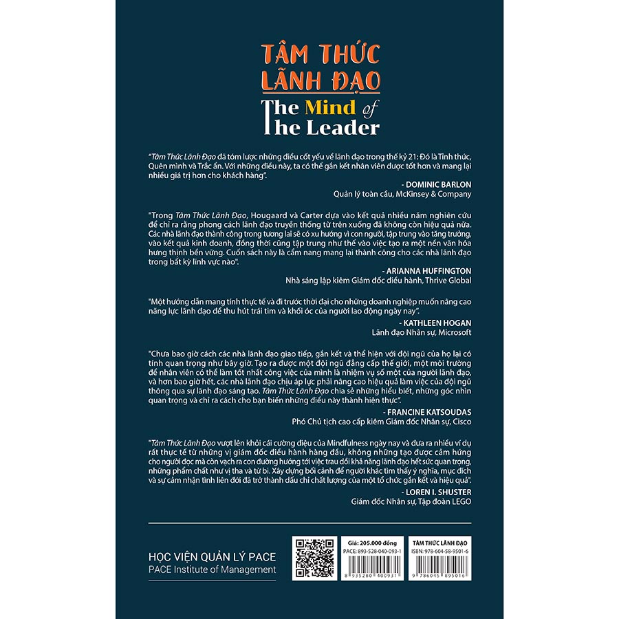 [Coupon 20K đơn 299K] Sách PACE Books - Tâm thức lãnh đạo (The Mind Of The Leader) - Rasmus Hougaard, Jacqueline Carter