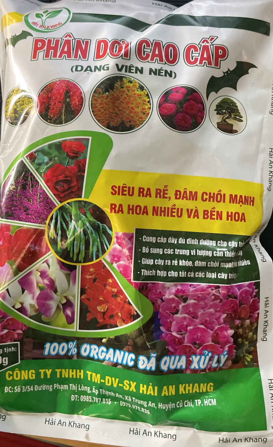 PHÂN DƠI VIÊN NÉN CAO CẤP HAK gói 1kg