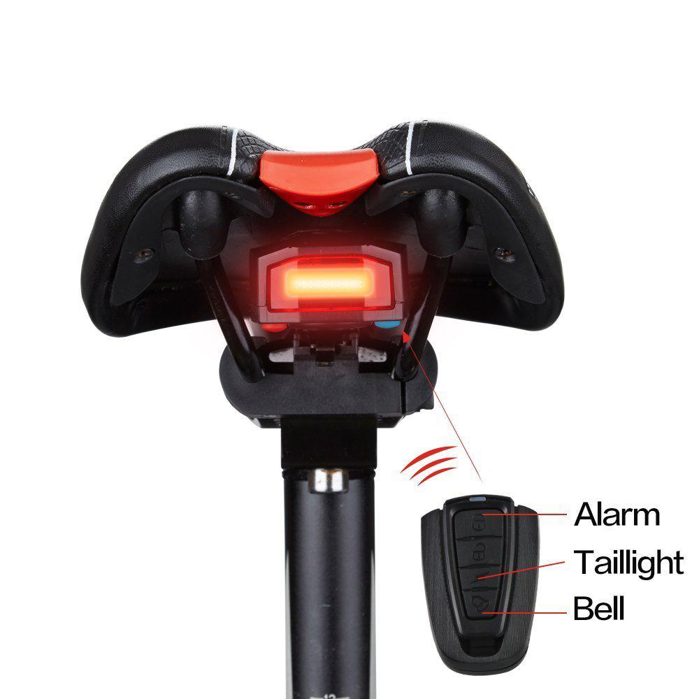 Đèn hậu dành cho xe đạp thông minh chống trộm cảnh báo đèn LED có kết nối không dây Bike Taillights Intelligent Anti-Theft