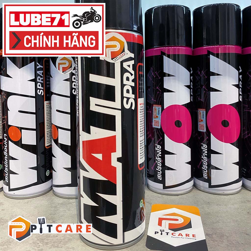 CHAI XỊT DƯỠNG BÓNG VÀ BẢO VỆ BỀ MẶT SƠN NHÁM LUBE71 MATTE SPRAY 600ML (NÂU)