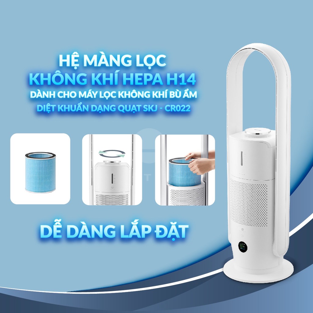 Hệ Màng lọc Hepa H14 cho quạt Ultty SKJ CR022_Hàng chính hãng